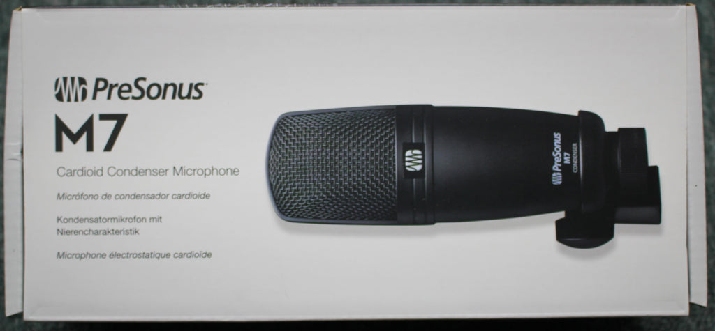 PreSonus M7 MKII Cardioid Condenser Recording Microphone w/Stand & Cable - Dr. Guitar Music