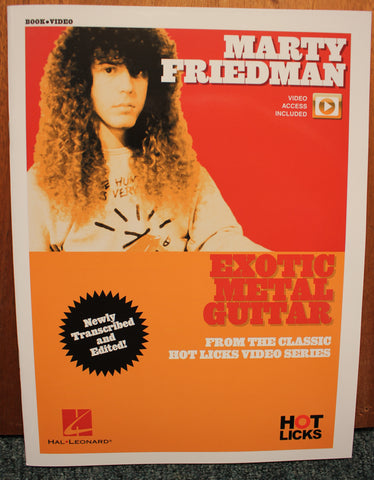 Marty Friedman – Exotic Metal Guitar Instructional Book Hot Licks Audio Online