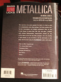 Metallica Bass Legendary Licks Guitar TAB Songbook w/Audio Online