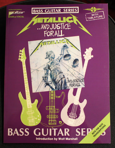 Metallica And Justice For All Bass Guitar TAB Songbook