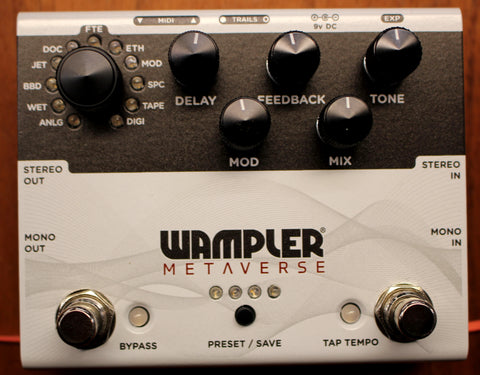 Wampler Metaverse Multi-Delay Guitar Effects Pedal