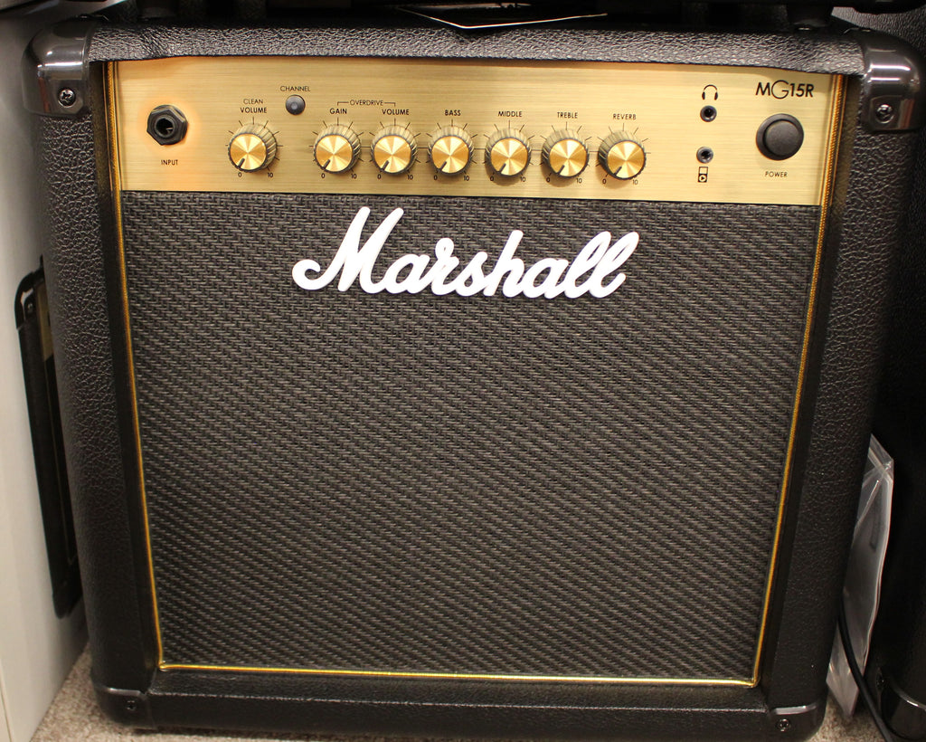 Marshall Gold MG15GR 15 Watt Guitar Amplifier Combo Black