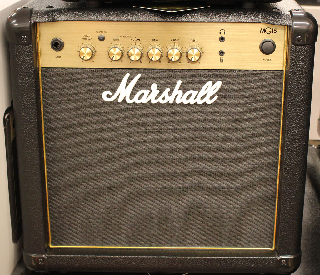 Marshall Gold MG15G 15 Watt Guitar Amplifier Combo Black