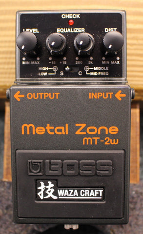 2025 Boss MT-2W Metal Zone Waza Craft Distortion Guitar Effects Pedal USED