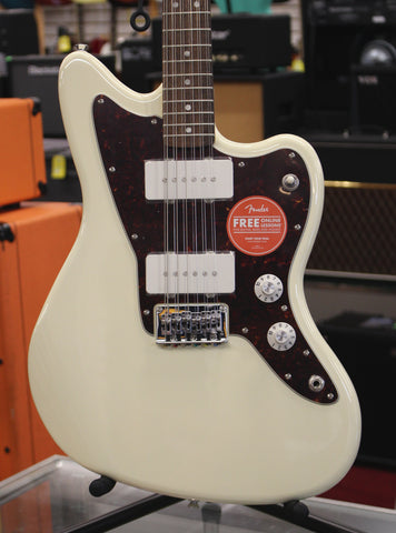 Squier Paranormal Jazzmaster XII Electric Guitar Olympic White