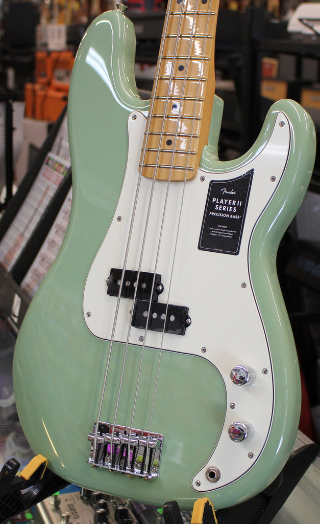 Fender Player II Precision Bass Maple Fingerboard Birch Green Electric Bass Guitar