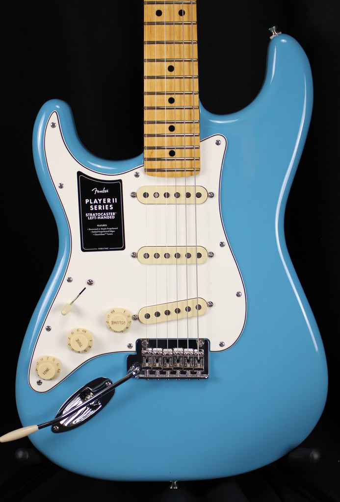 Fender Player II Stratocaster Left Handed Maple Fingerboard Electric Guitar Aquatone Blue