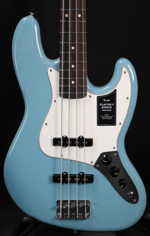 Fender Player II Jazz Bass Rosewood Fingerboard Electric Aquatone Blue Bass Guitar