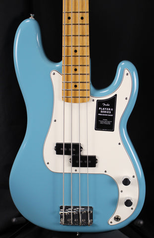 Fender Player II Precision Bass Maple Fingerboard Electric Bass Guitar Aquatone Blue