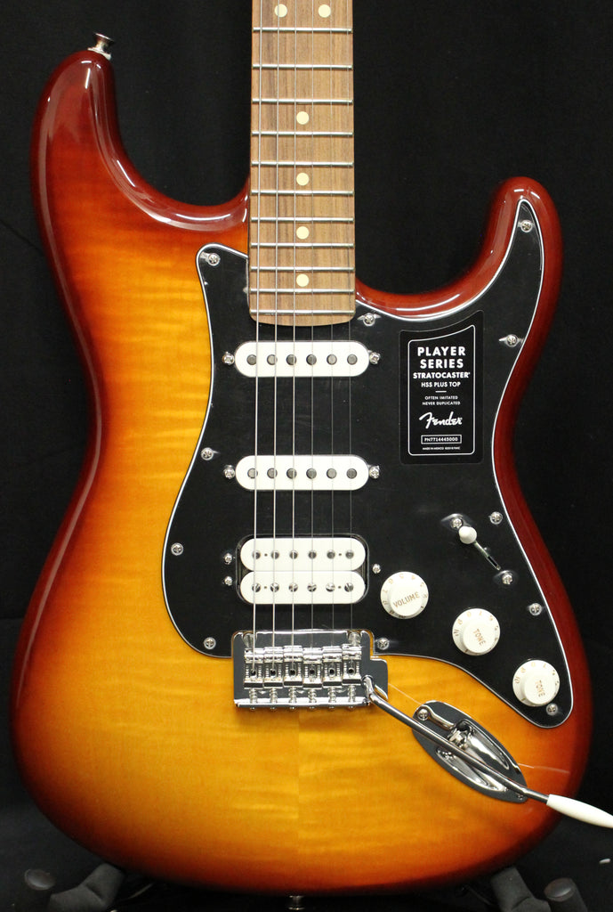 Fender Player Stratocaster HSS Plustop Pau Ferro Electric Guitar Sunburst