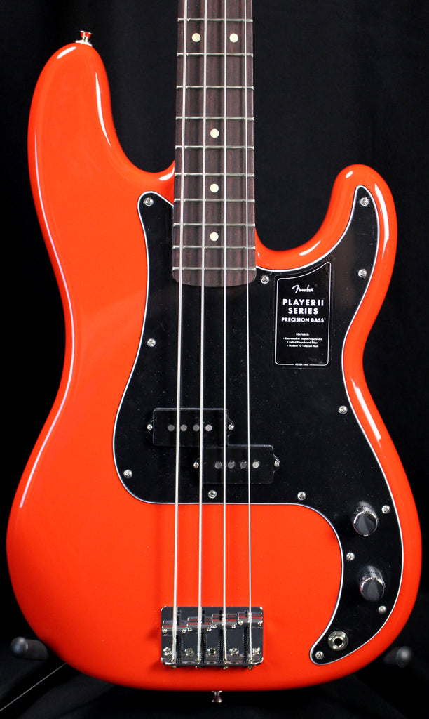 Fender Player II Precision Bass Rosewood Fingerboard Electric Coral Red Guitar