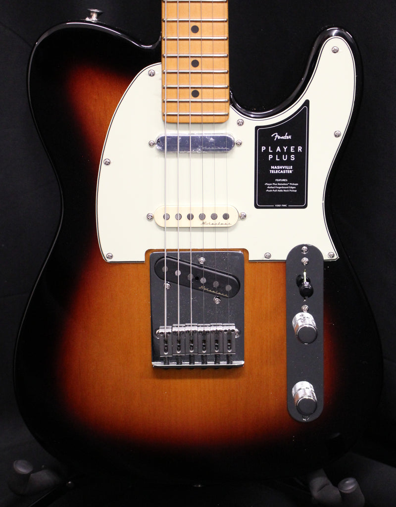 2023 Fender Player Plus Nashville Telecaster Maple Neck Electric Guitar 3 Color Sunburst w/Gigbag