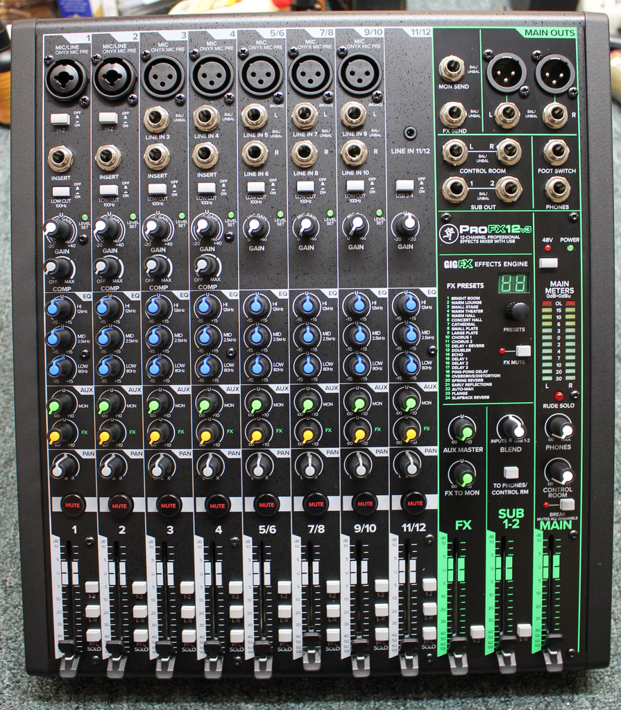 Mackie ProFX12V3 Professional Analog Audio Mixer with USB