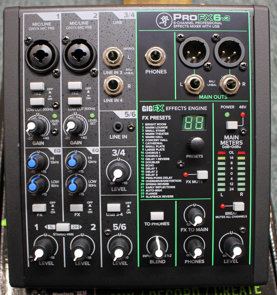 Mackie ProFX6V3 Professional Analog Audio Mixer
