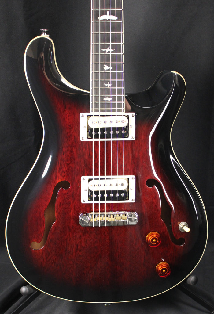 2024 PRS SE Hollowbody Standard Duncan Slash 2.0 Electric Guitar Fire Red Burst w/Case