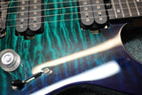 Charvel Pro-Mod Plus DK24 HH 2PT EB QM Ebony Fingerboard Chlorine Burst Electric Guitar w/Gigbag