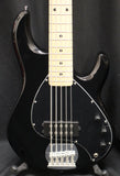 Sterling by Music Man StingRay Ray5 Maple Fingerboard 5-String Electric Bass Black