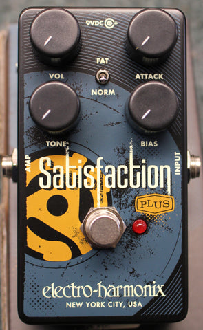 Electro-Harmonix Satisfaction Plus Fuzz Black / Blue Graphic Effects Pedal