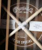 2024 Martin SC-13e Special SC Ziricote Acoustic-Electric Guitar Natural w/Martin Gigbag