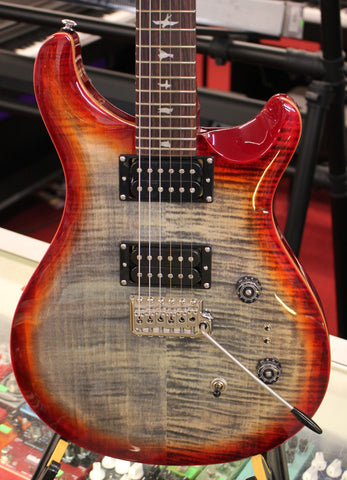 PRS SE Custom 24-08 Electric Guitar Charcoal Cherry Burst w/Gigbag