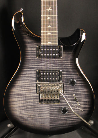 PRS SE Floyd Rose Custom 24 Electric Guitar Charcoal Burst w-PRS Gigbag 8lbs 6oz