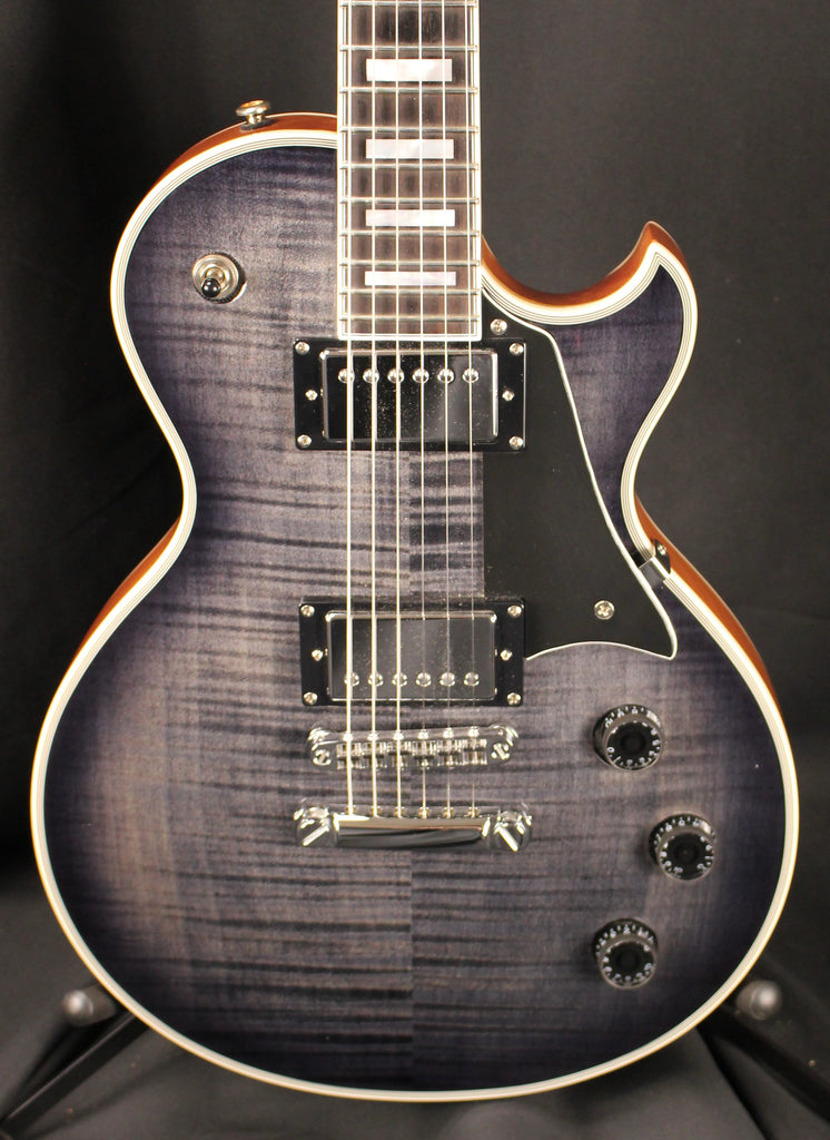 2023 Schecter Solo-II Custom Electric Guitar Transparent Black Burst Natural Back