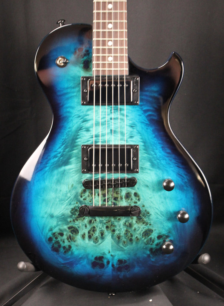 Schecter Solo-II Standard Electric Guitar Ocean Blue Burst Burl