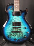 Schecter Solo-II Standard Electric Guitar Ocean Blue Burst Burl
