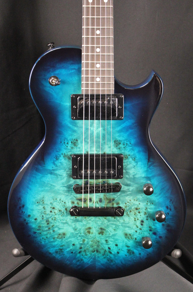 Schecter Solo-II Standard Electric Guitar Ocean Blue Burst Burl