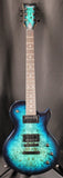 Schecter Solo-II Standard Electric Guitar Ocean Blue Burst Burl