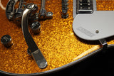 2025 Gretsch G5230T Electromatic Sparkle Jet FT Bigsby Electric Guitar Gold Sparkle