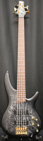 Ibanez SR305EDX 5-String Electric 5 String Bass Black Ice Frozen Matte
