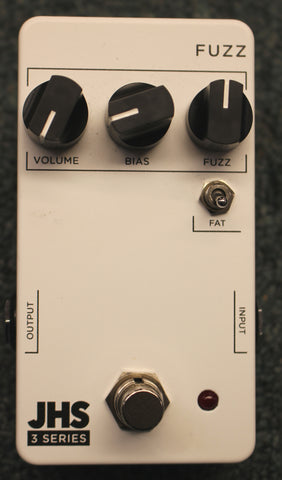 JHS Pedals 3 Series Fuzz Effects Pedal White Used