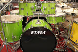 Tama Stagestar ST52H5C 5 Piece Drums Set w/Hardware & Cymbals Lime Green Sparkle