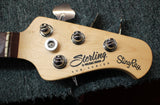 Sterling SUB StingRay Ray4 Electric Bass Guitar Trans Blue Satin