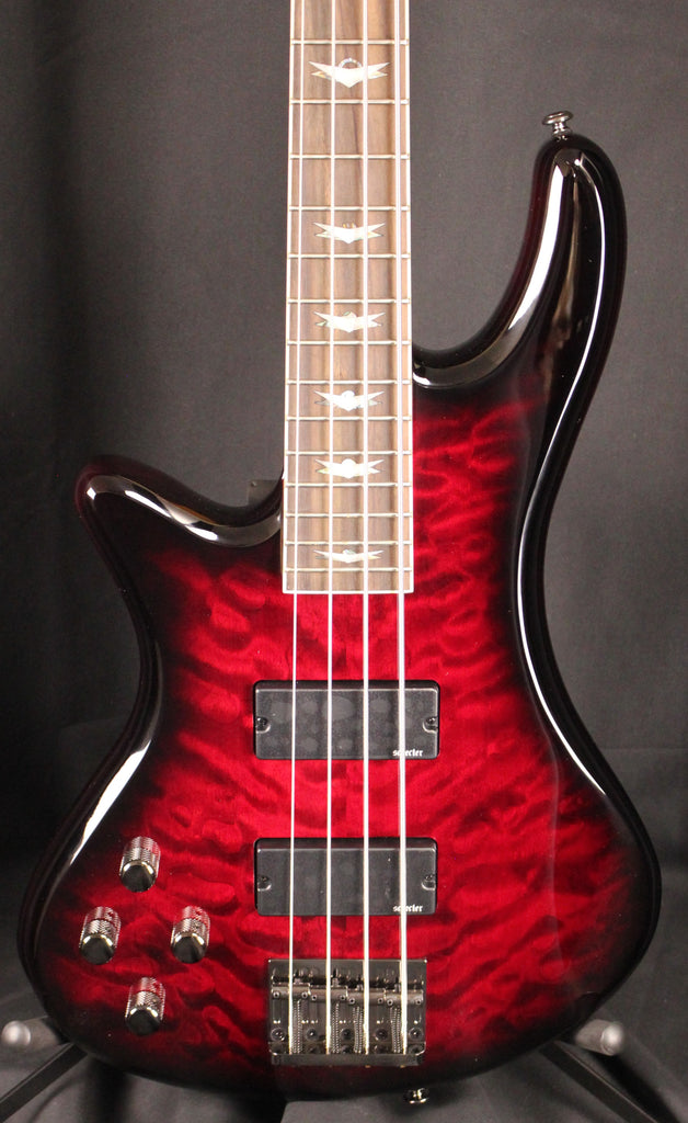 Schecter Stiletto Extreme-4 Left-Handed Electric Bass Black Cherry