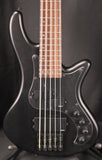 Schecter Guitar Research Stiletto Stealth-5 Electric Bass Guitar Satin Black