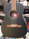 Fender Joe Strummer Campfire Acoustic Electric Guitar Black w/Gigbag