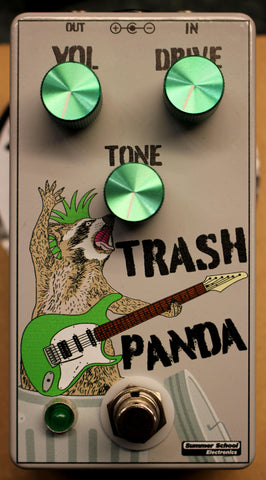 Summer School Electronics Trash Panda Overdrive Distortion Guitar Effects Pedal #67