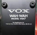 Vox V847A Wah-Wah Guitar Effects Pedal