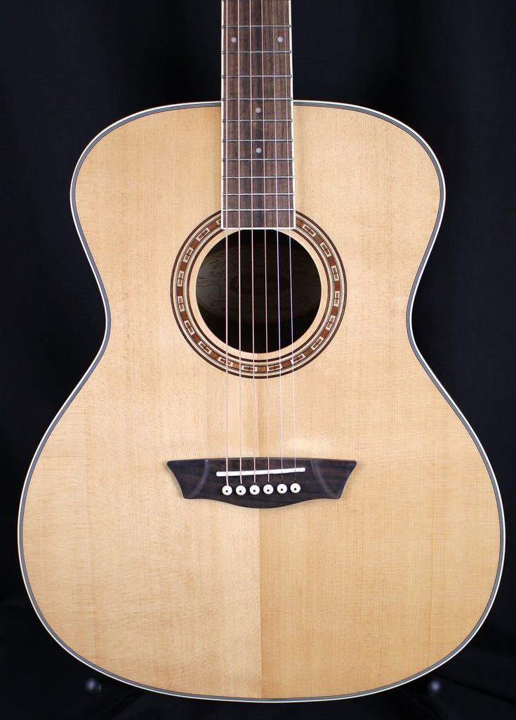 Washburn Harvest WG7S Concert Acoustic Guitar Natural