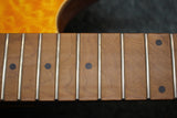 2024 EVH Wolfgang WG Standard QM Baked Maple Fretboard Electric Guitar Transparent Amber