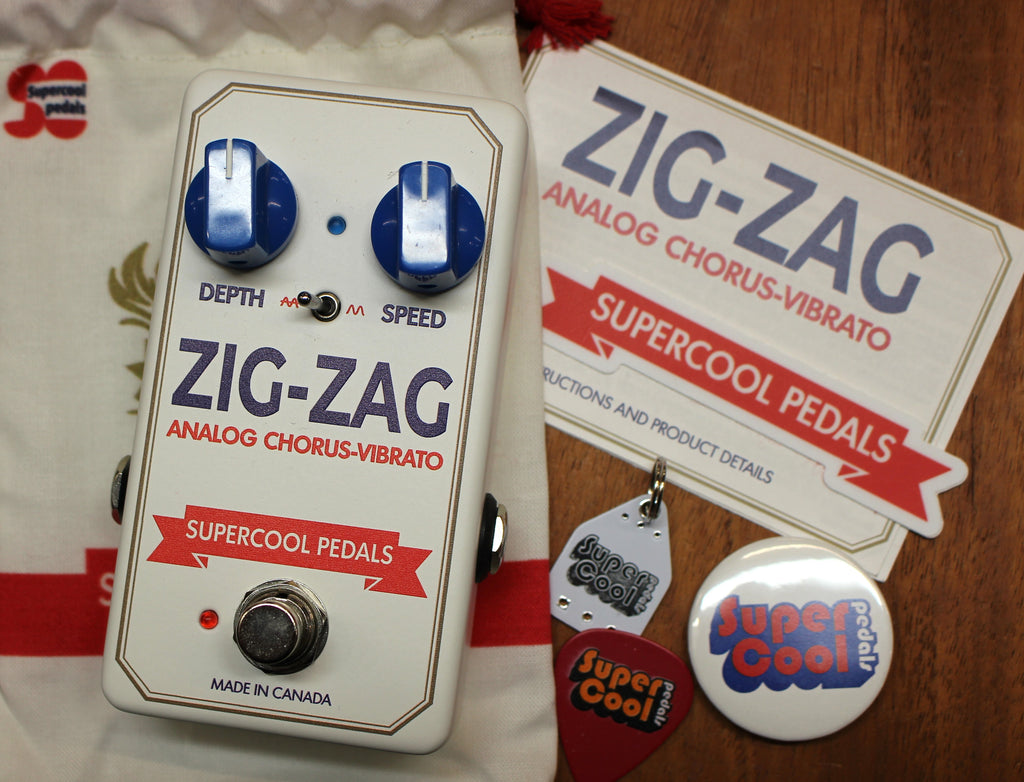 Supercool ZIG-ZAG Analog Chorus/Vibrato Guitar Effects Pedal