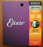 Elixir Acoustic 80/20 Bronze Medium 13-56 Nanoweb Guitar String Set