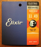 Elixir Electric Nickel Plated Steel Medium 11-49 Nanoweb Guitar String Set