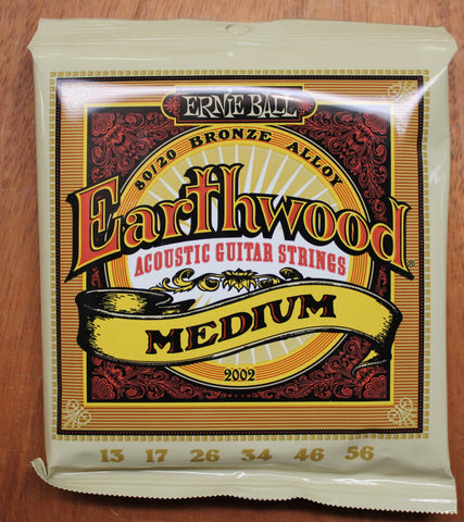 Ernie Ball Earthwood Medium 13-56 80/20 Bronze Acoustic Guitar String Set