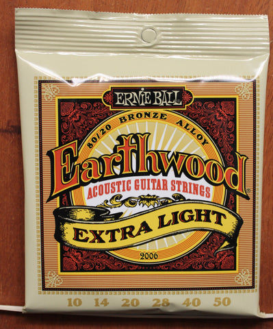 Ernie Ball Earthwood Extra Light 10-50 80/20 Bronze Acoustic Guitar String Set