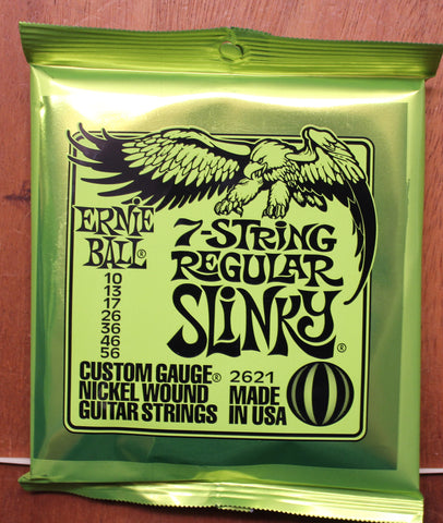 Ernie Ball Regular Slinky 10-56 7 String Nickel Wound Electric Guitar Strings Set