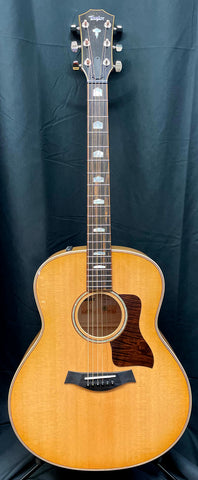 Taylor 618e Grand Orchestra Acoustic-Electric Guitar Antique Blonde w/Tooled Case