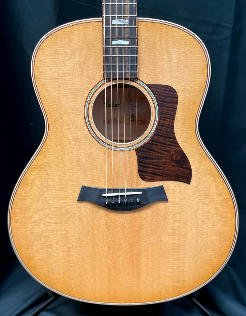 Taylor 618e Grand Orchestra Acoustic-Electric Guitar Antique Blonde w/Tooled Case